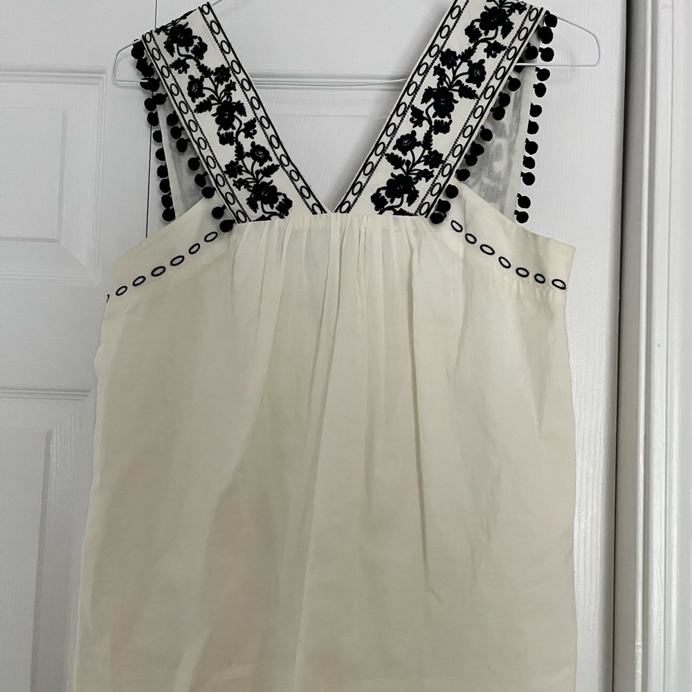 J.Crew Embroidered Tank Top